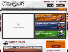 Tablet Screenshot of customcarts.com